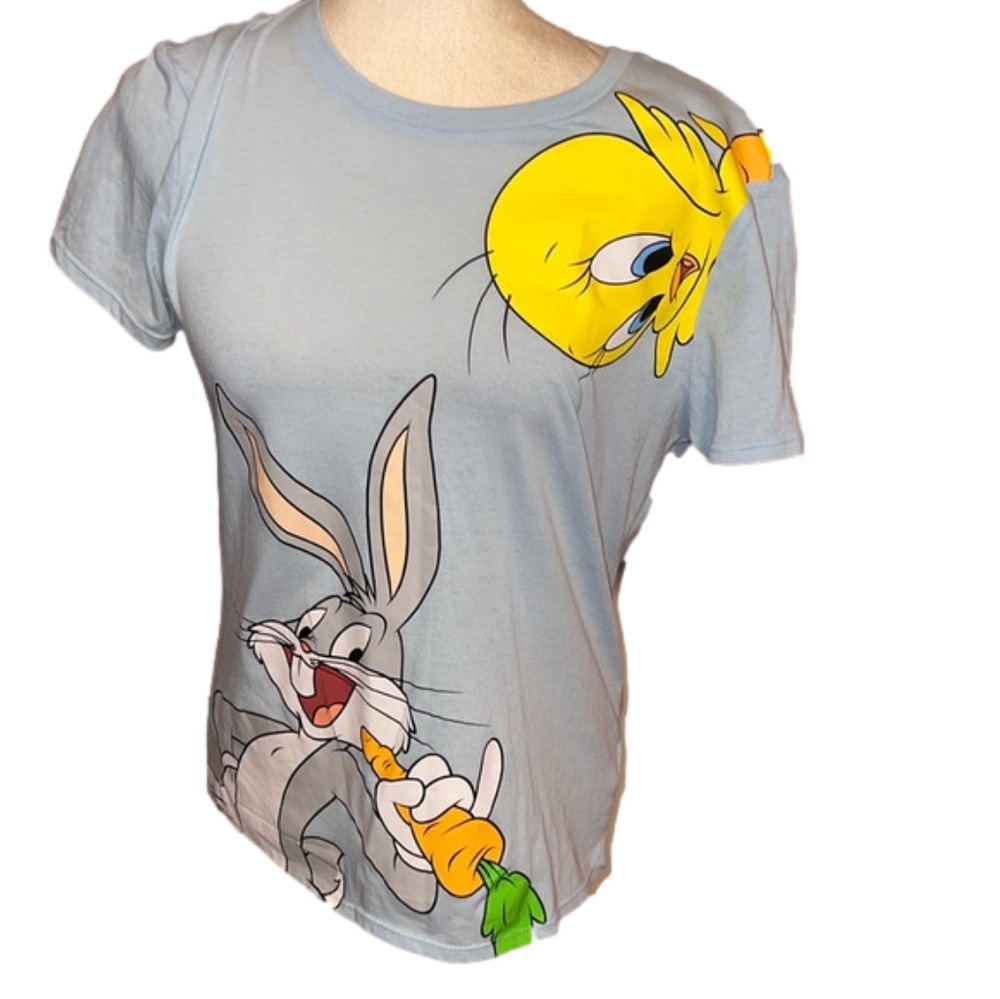 NWOT Looney Tunes Girls Bugs Bunny, Tweety, Taz, Daffy Duck T-Shirt L